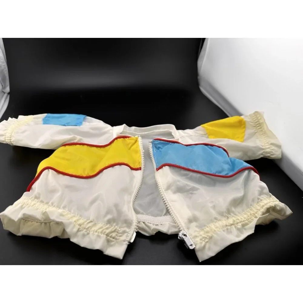 1980s Vtg Cabbage Patch Kids Doll Color Blocked‎ Windbreaker Jacket Zipper VHTF